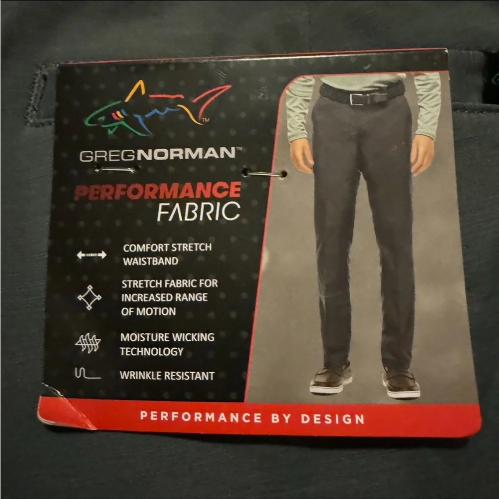 Greg Norman Stretch Pants in Iron Gate - Size 40 x 30